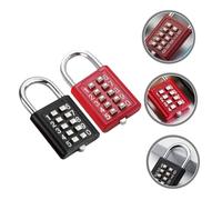 AKOOSY 2 pièces Cadenas à Combinaison Chiffres de Lot de Verrous Métalliques Sécurisés pour Casier Boîte à Outils Portail et Armoire Résistant à Extérieur Réinitialisable avec Code