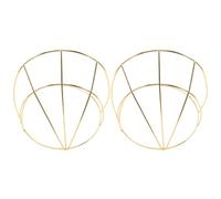 AKOOSY 2 Pièces Cadre de Couronne Ancienne en Métal Doré Robuste Design Ergonomique pour Fabrication de Couronnes et Accessoires de Coiffure Vintage Élégants