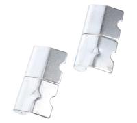 AKOOSY 2 Pièces Charnière Porte Argenté pour Remorque et Camion Benne, Installation Facile, Ouverture Fluide, Métal Robuste, Dimensions 8,5 X 4,2 X 2,3 Cm