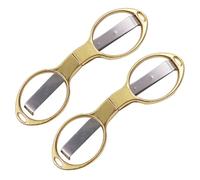 AKOOSY 2 pièces Ciseaux Pliants Multifonctionnels Inox Portable Petit Format Légers et Sûrs pour Couture Loisirs Créatifs et Voyage Lot