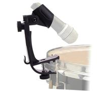 AKOOSY 2 pièces Clips de Microphone Réglables Anti-shake pour Batterie Supports Micro avec Base Antidérapante Compatible avec Tous Types de Percussions