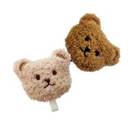 AKOOSY 2 pièces Crochet Mural Adhésif Peluche Petit Ours Support de Rangement Pratique sans Perçage pour Clés Serviettes Sacs Chapeaux Décoration Murale Kawaii