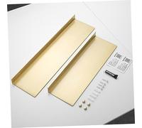 AKOOSY 2 Pièces Etagère Murale Flottante Aluminium sans Perçage pour Salle de Bain Résistante Rouille Support Stable et Design Moderne Lot