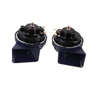 AKOOSY 2 Pièces Klaxon Escargot Étanche et Aux Chocs Trompe Électrique Double Haut Perçant pour Camions et Voitures Remplacement