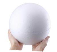 AKOOSY 2 Pièces Lot de Boules Polystyrène Solides Blanches Décorations DIY pour Garçon Fille Accessoires Artisanaux et Ornements de Noël Matériel Créatif Éducatif pour Fêtes et Projets