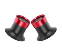 AKOOSY 2 pièces Loupe Horloger Portable pour Réparation Montre et Bijouterie Loupe de Précision Légère avec Lentille Grossissante pour Inspection Bijoux Timbres et Objets Anciens Lot