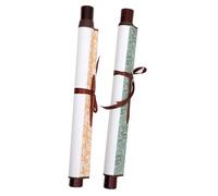 AKOOSY 2 pièces Papier à Calligraphie Chinois Vide Papier Peintures et Dessins sur Parchemin Suspendu Multi-usages pour Peinture et Calligraphie Fourniture de Traditionnelle