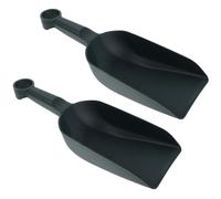 AKOOSY 2 Pièces Petite Pelle de Jardin Plastique Vert Foncé Truelle Légère et Maniable pour Désherbage Plantation et Entretien des Plantes Succulentes