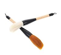 AKOOSY 2 pièces Pinceaux de Calligraphie Chinois Poils de Chèvre et Loup Multipurpose Brush pour Peinture et Lettrage Outils Traditionnels pour Exercices Artistiques et Cursives