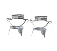 AKOOSY 2 pièces Pinces à Poterie Acier Inoxydable Pince à Glaçure Ergonomique pour Argile Clips Précis pour Trempage et Lissage Outils Durables Faciles à Nettoyer