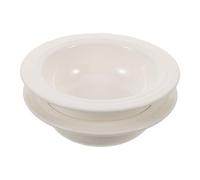 AKOOSY 2 Pièces Plaque Aromatique Chapeau en Céramique Blanche | Diffuseur D'aromathérapie, Compatible Huiles Essentielles et Cire, Pièce de Rechange Décorative, Entretien Facile