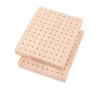 AKOOSY 2 pièces Socle Bois pour Figurines Argile Base Stable pour Modèles de Poupées Support Pratique pour Séchage et Exposition Lot