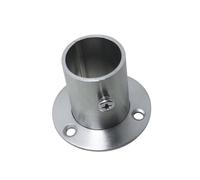 AKOOSY 2 pièces Support de Tube Rond pour Penderie Métal Coulé Accessoire de Mobilier Robuste pour Tringle à Vêtements Fixation Incluse Finition