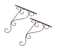 AKOOSY 2 pièces Support Mural pour Plantes Suspendues Solide Crochet Décoratif pour Pots de Fleurs Lanterne et Mangeoire Lot de Crochets Muraux pour Balcon et Jardin