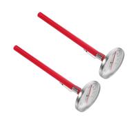 AKOOSY 2 Pièces Thermomètre Mécanique Voiture Décoration Intérieure Affichage Température sans Batterie Installation Facile Accessoire Auto Rouge