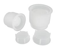 AKOOSY 2 Sets de Moules en Silicone Flexibles pour Fabrication de Bougies en Pot, Design Créatif et Belle Forme de Bougie, pour Loisirs Créatifs DIY