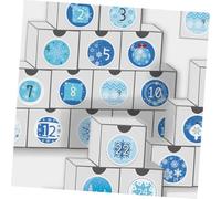 AKOOSY 20 Feuilles Stickers Chiffres Noël Calendrier de Autocollants Numériques Décoratifs pour Sacs et Scellement D Enveloppes Lot de Polyvalentes pour et Projets DIY