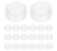 AKOOSY 20 Pièces Bouchons en Plastique Blanc pour Pots de Fleurs et Jardinières, Assemblage Facile, Forme Ronde, Adaptés pour Balcon et Accessoires Jardin Extérieur