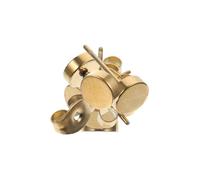 AKOOSY 20 pièces Boucles Oreilles Rondes Plates Acier Titane Légères et Hypoallergéniques pour Femmes et Hommes Design Chic et Or