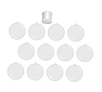 AKOOSY 20 Pièces Décorations de de noël Joyeux pour l'artisanat avec Décor de Noël Petit Boule à remplir Boule de Noel Plastique