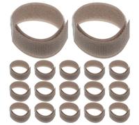 AKOOSY 20 Pièces Sangles de Fixation pour Animaux, Ajustables, Café | Nylon Polyester, Application Rapide, Protection Pluie, Confort Ajusté, pour Promenades Extérieures et Pattes Chiot
