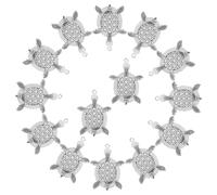 AKOOSY 20 Pièces Vintage Turtle Pendant Base In Alloy For Handmade Jewelry Making Sea Animal Tray Charms For DIY Necklace Bracelet Earrings Accessories
