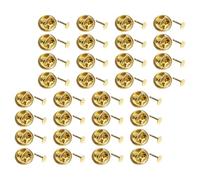 AKOOSY 200 Ensembles Lot de Fermoirs de Broche Cuivre Doré Sécurisés pour Badge DIY Pinces de Remplacement pour Épingles et Broches Maintien Fiable et Léger pour Accessoires Personnalisés