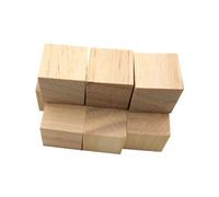 AKOOSY 200 pièces Lot de Cubes Bois Brut Naturel Carrés Pin Non Traité pour DIY Artisanat Décoration et Loisirs Créatifs