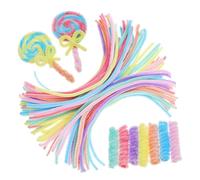 AKOOSY 200 pièces Lot de Cure-pipes Macaron Fil Chenille Doux pour Bricolage Décorations DIY Projets Créatifs