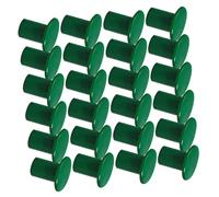 AKOOSY 24 Pièces Embouts de Protection pour Tiges Bouchons Ronds Ventilés Humidité Capuchons de Sécurité pour Jardin Ferme et Support de Plantes