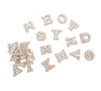 AKOOSY 24 pièces Lettres Grecques Bois Massif Double Couche Artistique pour Décoration Murale DIY Ornements Alphabétiques Bois pour Projets Créatifs et Artisanat Maison
