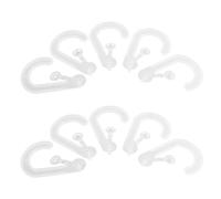 AKOOSY 25 Crochets Transparents En Forme De Point D'Interrogation Pour Chaussettes Accessoires Et Présentoirs À Chaussettes Porte-Chapeaux Présentoirs À Chapeaux Cintres En