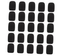 AKOOSY 25 pièces Protections Micro Éponge Clip Bonnettes Vent Pratiques pour Microphones Accessoires Miniatures Résistants pour Studio Scène et Conférence