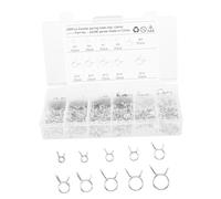 AKOOSY 250 pièces Collier de Serrage à Ressort Pince Clip Tuyau Clips Robustes pour Durite Silicone Tubes Carburant et Eau Usage Automobile et Industriel
