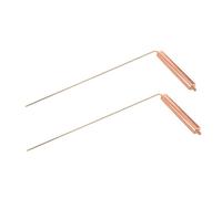 AKOOSY 2pièces Baguettes De Sourcier à Eau Cuivre Outils De Rotation pour Détection Baguette De Sourcier avec Poignée Portable pour Maison Et Extérieur