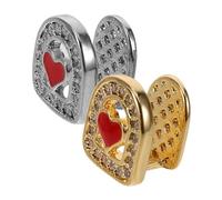 AKOOSY 2pièces Dentaires Pour Hommes Et Femmes Bijoux De Dents Lot De Décoration Hip-hop Fausses Dents Pour Costume De Fête