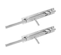 AKOOSY 2pièces Loquet de Porte Acier Inoxydable Épais Verrou de Sécurité Robuste pour Portes Intérieures et Extérieures Loqueteau Coulissant pour Maison Barrière et Placard