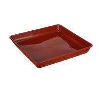 AKOOSY 2pièces Soucoupe Carrée pour Pot De Fleurs Base De Jardinière avec Collecte Eau Plateau De Drainage pour Plante Intérieure Compatible avec Différentes De Pots