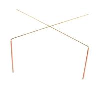 AKOOSY 2pièces Tiges De Radiesthésie Cuivre pour Détection Précise Matériel Chasseur Fantômes Portatif Léger pour Localisation Eau Esprits