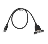 AKOOSY 3.0a Câble USB Male à Montage Panneau Adaptateur De Prolongation pour Ordinateur avec Fixation Sécurisée