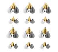 AKOOSY 3 Boîtes Breloques pour Nail Art Punk en Métal, Clous Décoratifs pour Ongles Faciles à Appliquer, Style Vintage et Rétro, pour Manucure à Domicile