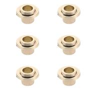 AKOOSY 3 Ensembles Douilles de Conversion pour Accordeur de Guitare 6mm, | Laiton et Abs, pour Mécaniques Vintage et Modernes, Assemblage par Compression