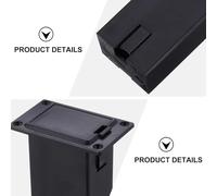 AKOOSY 3 pièces Boîte à Piles pour Guitare et Basse Compartiment de Batterie Compact pour Micro Actif Remplacement sans Vis Lot