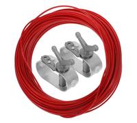 AKOOSY 3 pièces Câble de Couverture de Piscine avec Treuil à Manivelle pour Sécurisation Hivernale Kit de Serrage Acier Câble et Tendeurs pour Bâches de Piscine