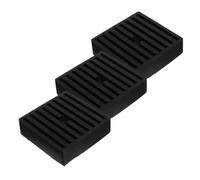AKOOSY 3 Pièces Caoutchouc à Trou Central Coussinet Anti-vibrations pour | Noir, Résistance à Compression et Adaptation de Charge, Ateliers et Stations de Pompage