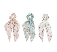 AKOOSY 3 Pièces Cordes à Cheveux Élastiques en Polyester Ruban Rétro pour Femmes, Extensibles et Polyvalentes, pour Créer de Nouvelles Coiffures Élégantes