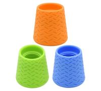 AKOOSY 3 Pièces Douchette Portable pour Chien en Silicone | Accessoire Animaux, Compatible Voyage et Plein Air, Options de Lavage Polyvalentes