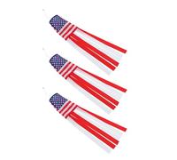 AKOOSY 3 Pièces Drapeaux Ventilateurs Américains Résistants Aux Intempéries pour Jardin et Festival Indicateur de Direction Du Vent Bannières Suspendues Extérieures Patriotiques