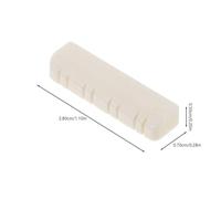 AKOOSY 3 pièces Écrous Mandoline Os de Buffle Accessoires Musique pour Instrument Intonation Précise et Du Bruit Protection des Cordes