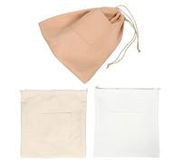 AKOOSY 3 pièces Insert Organisateur de Sac Paille Tressée Doublure Intérieure avec Cordon de Serrage Poche Amovible pour Sac à Main Voyage et Plage Rangement Organisé et Sécurisé